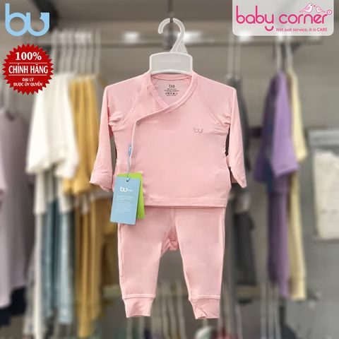  Bộ BU Dài Tay Cài Chéo Quần Dài Cho Bé Sơ Sinh 