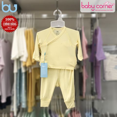  Bộ BU Dài Tay Cài Chéo Quần Dài Cho Bé Sơ Sinh 