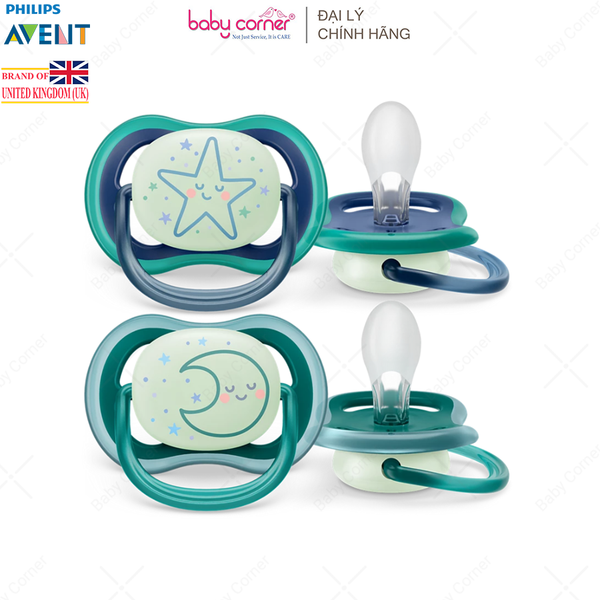  Ti Ngậm Thông Khí Dạ Quang Philips Avent Ultra Air Nighttime, Cho Bé Từ 6-18M 