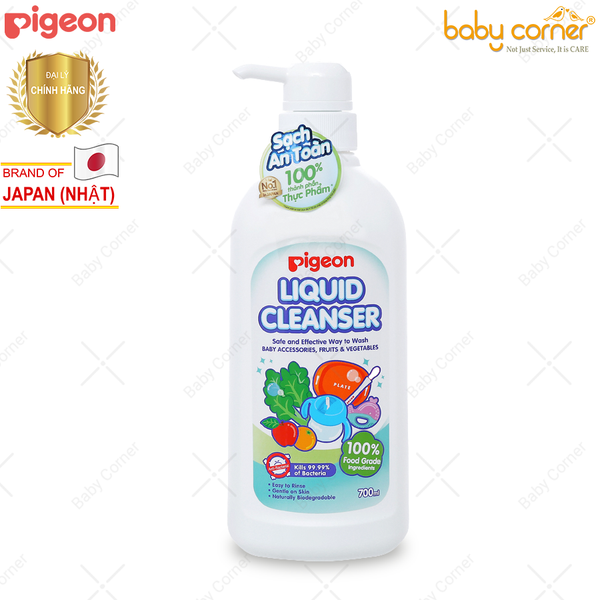  Nước Rửa Bình Sữa - Dụng Cụ Pigeon (700ml) 