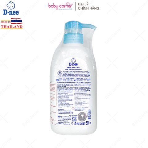 Nước Rửa Bình Sữa D-nee 500ml/ Chai 
