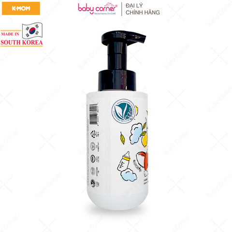  Nước Rửa Bình Thuần Chay Lalabebe K-mom Hàn Quốc, Chai Tạo Bọt 500ML 