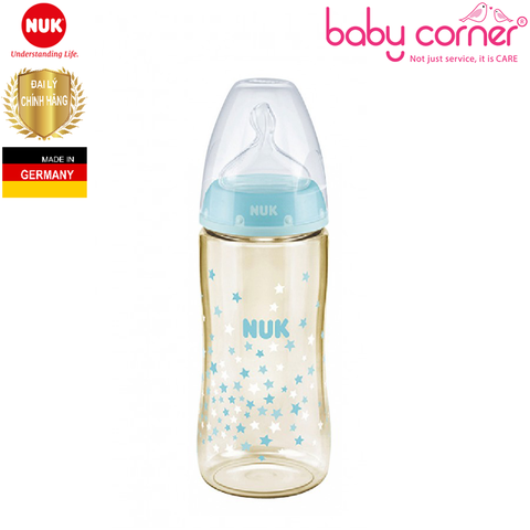  Bình Sữa NUK PREMIUM CHOICE Nhựa PPSU (Núm Ti S2), 300ml, Bé 6 - 18 Tháng Tuổi 