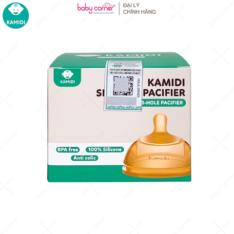  Núm Ti Bình Sữa KAMIDI 3 Tia, Hộp 1 Cái 