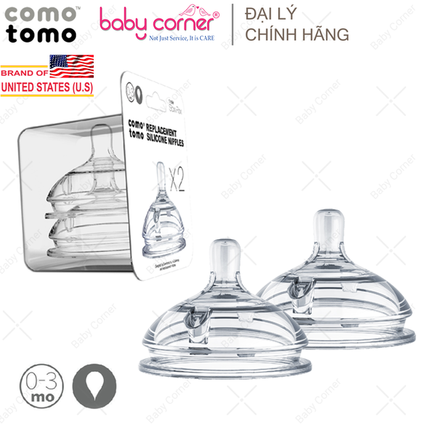  Bộ 2 Núm Ti Comotomo (Nhiều Size) 