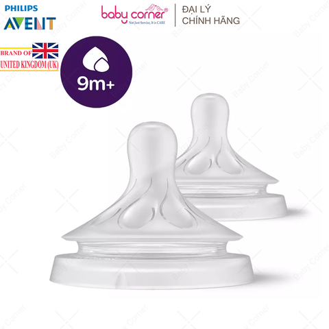  Set 2 Núm Ti Mô Phỏng Tự Nhiên Philips Avent (Mẫu Mới), Nhiều Size 