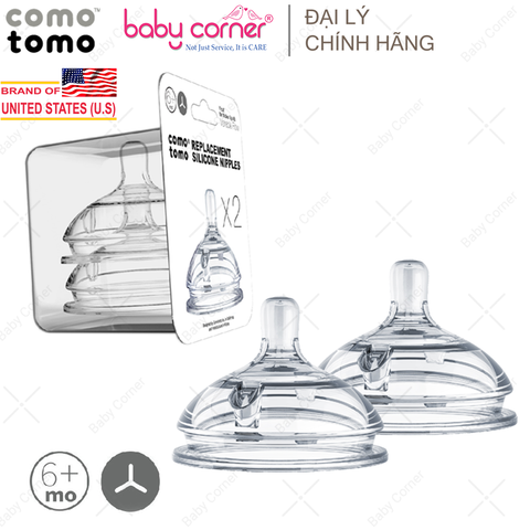  Bộ 2 Núm Ti Comotomo (Nhiều Size) 