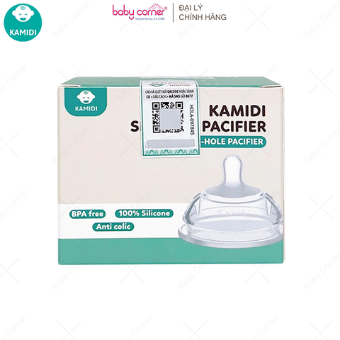  Núm Ti Bình Sữa KAMIDI 3 Tia, Hộp 1 Cái 