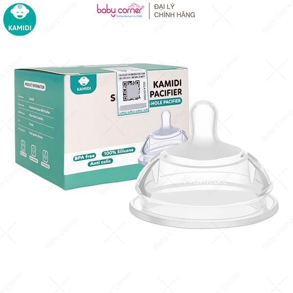  Núm Ti Bình Sữa KAMIDI 3 Tia, Hộp 1 Cái 