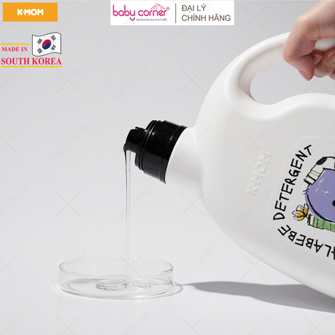  Nước Giặt Thuần Chay Lalabebe K-mom Hàn Quốc, Chai 1700ML 