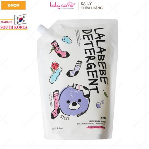  Nước Giặt Thuần Chay Lalabebe K-mom Hàn Quốc, Túi 1300ML 