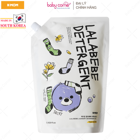  Nước Giặt Thuần Chay Lalabebe K-mom Hàn Quốc, Túi 1300ML 