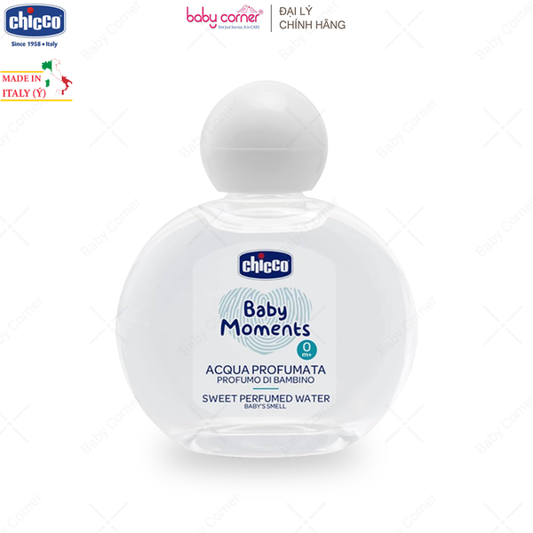  Nước Hoa Hương Tự Nhiên Chicco Baby Moments Sweet Perfumed Water, Bé Từ 0 Tháng, 100ml 