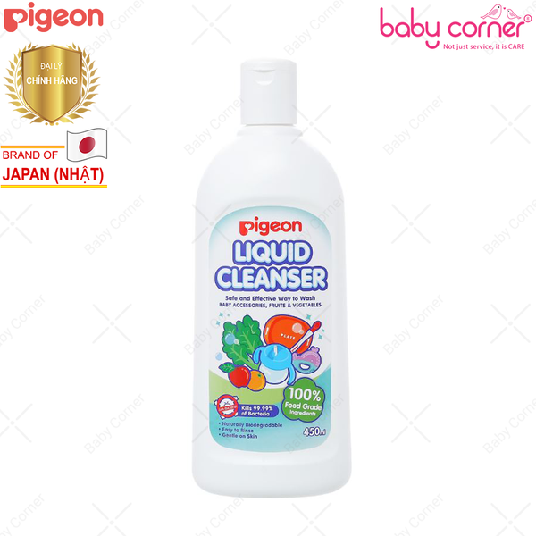  Nước Rửa Bình Sữa - Dụng Cụ Pigeon (450ml) 