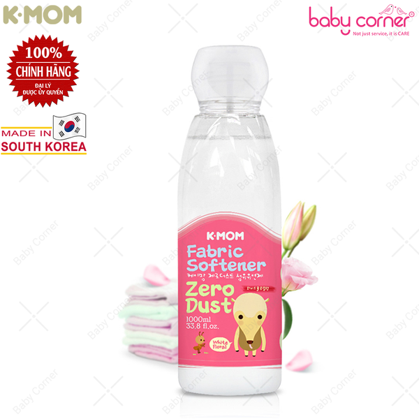  Nước xả siêu mềm Zero Dust K-mom Hàn Quốc 1000ml 