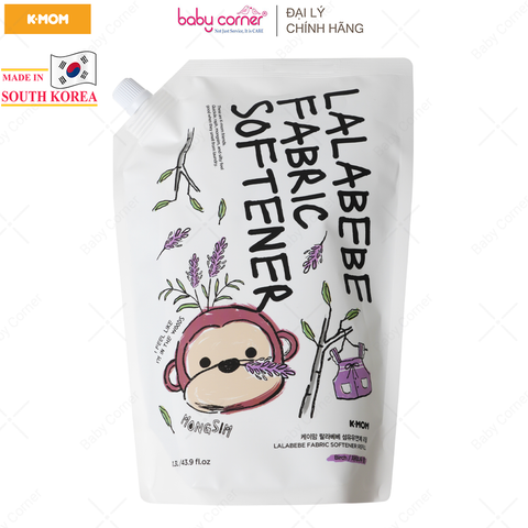  Nước Xả Thuần Chay Lalabebe K-mom Hàn Quốc, Túi 1300ML 