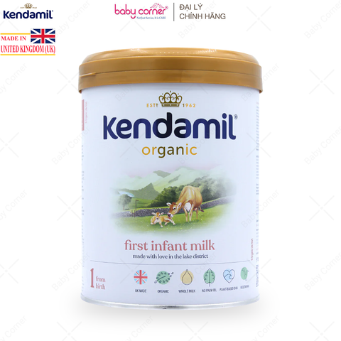  Sữa Bột KENDAMIL Organic Số 1, Bé Từ 0-6 Tháng, 800G 