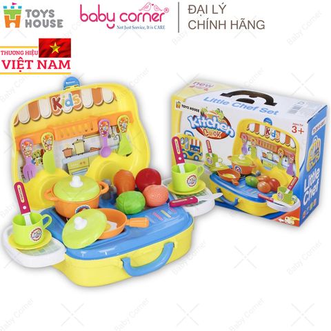  Hộp Bếp Nấu Ăn Hình Ô Tô Toys House 008-919, Màu Vàng 
