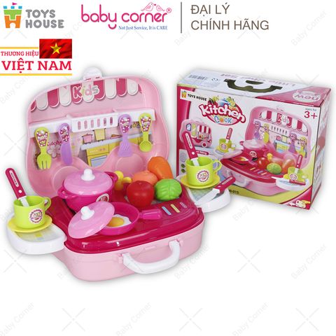  Hộp Bếp Nấu Ăn Hình Ô Tô Toys House 008-915, Màu Hồng 
