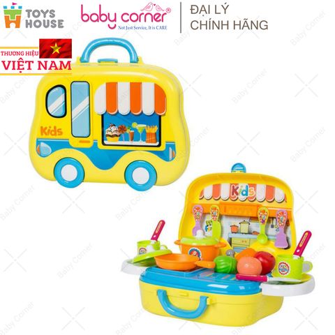  Hộp Bếp Nấu Ăn Hình Ô Tô Toys House 008-919, Màu Vàng 