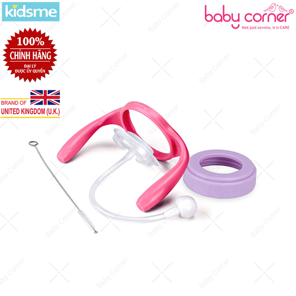  Bộ Phụ Kiện Bình Sữa Cổ Rộng Kidsme (Gồm Bàn Chải, Nắp, Quai Cầm, Ông Hút) 
