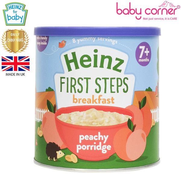Bột Ăn Dặm (Cháo) HEINZ vị Đào Tây, 240g, Từ 7 Tháng Tuổi