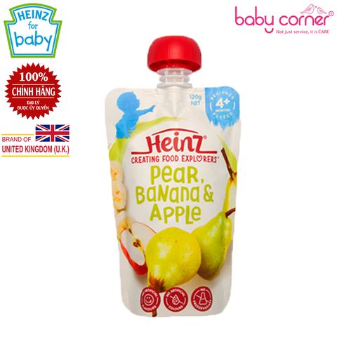  Hỗn Hợp Nghiền Heinz Lê Chuối Và Táo (Cho Trẻ Từ 4 Tháng), 120g 