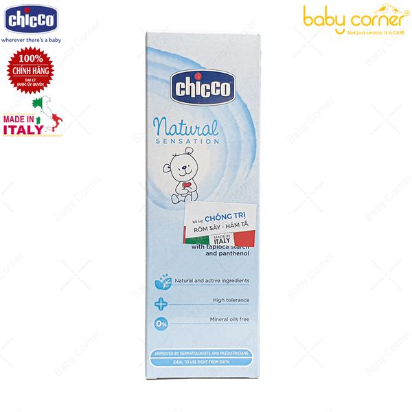 Phấn Rôm Nước CHICCO Natural Sensation, Từ 0 Tháng, 100ml