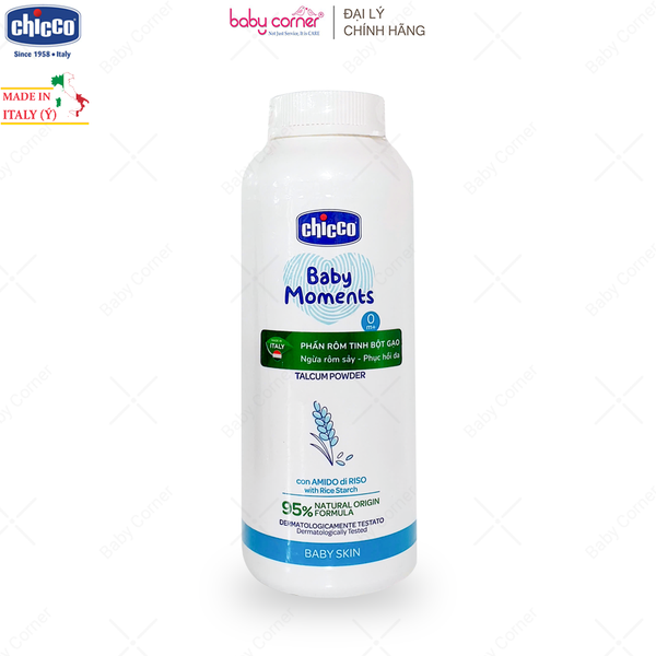  Phấn Rôm Tinh Bột Gạo Chicco, Cho Bé Từ 0 Tháng, 150G 