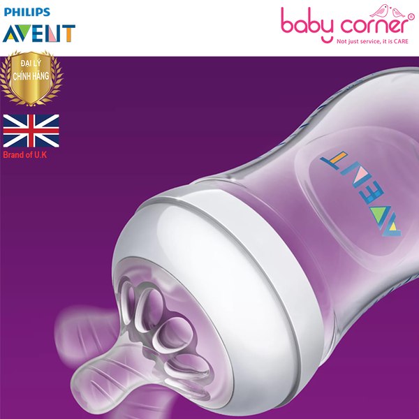  Bình sữa Philips Avent Nhựa PP Mô Phỏng Tự Nhiên, 125ml, Bé Từ 1 Tháng Tuổi 