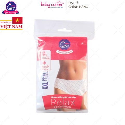  Quần Lót Miễn Giặt Cao Cấp PP Relax Nữ Procare (Gói 5 Cái) 