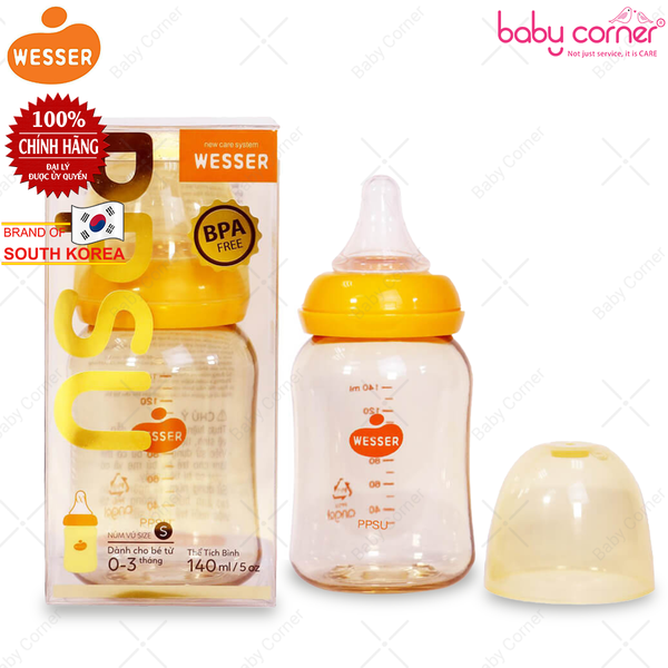  Bình Sữa PPSU WESSER Cổ Hẹp 