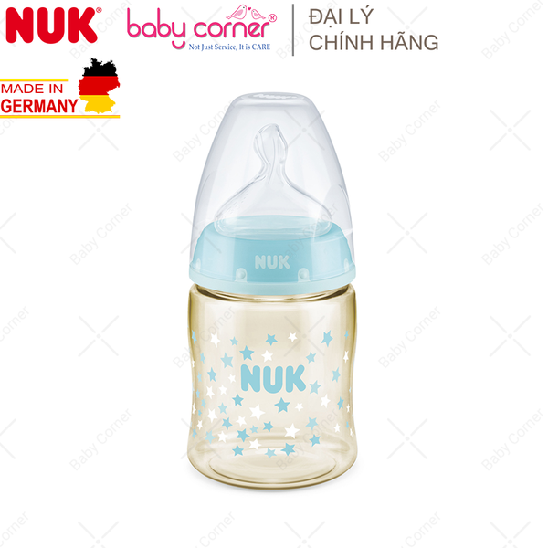  Bình Sữa NUK PREMIUM CHOICE Nhựa PPSU (Núm Ti S1), 150ml, Bé 0 - 6 Tháng Tuổi 