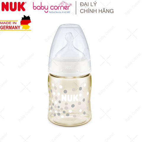 Bình Sữa NUK PREMIUM CHOICE Nhựa PPSU (Núm Ti S1), 150ml, Bé 0 - 6 Tháng Tuổi 
