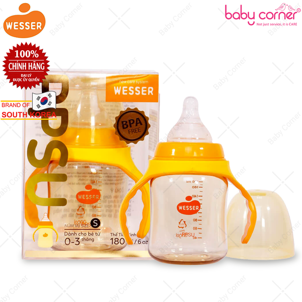  Bình Sữa PPSU WESSER Cổ Rộng 