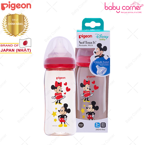  Bình sữa Pigeon Disney PPSU Plus,  240ml 