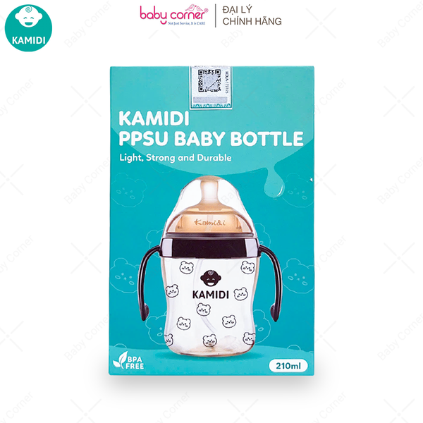  Bình Sữa KAMIDI PPSU Hình Gấu 210ML 