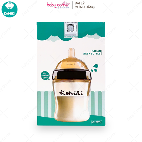  Bình Sữa Sơ Sinh KAMIDI PPSU 210ML (Không Tay Cầm) 