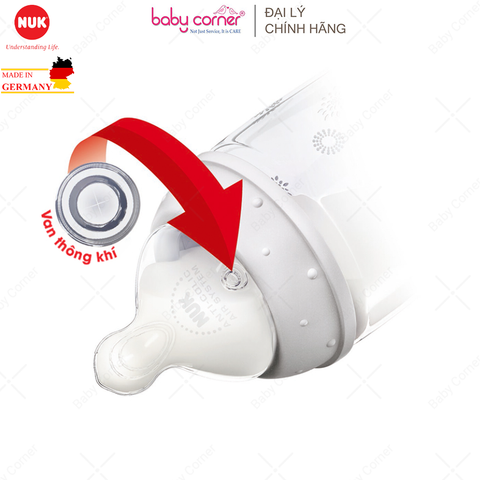  Bộ 2 Núm Ti NUK PREMIUM CHOICE Silicone S1 - L (Bé 0 - 6 tháng) 