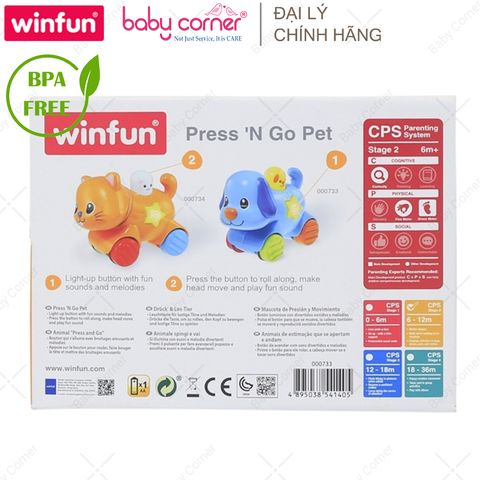  Chú Chó Puppy Biết Đi Có Đèn Nhạc Vui Nhộn Winfun WF000733 