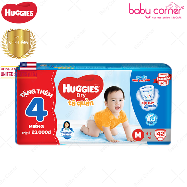  Tã Quần Huggies M 42 + 4 