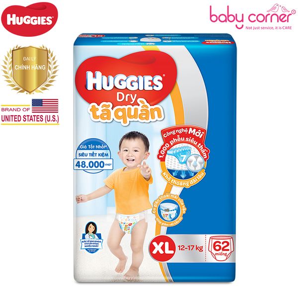  Tã Quần Huggies XL 62 