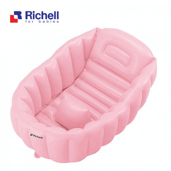  Chậu tắm phao Richell màu hồng 