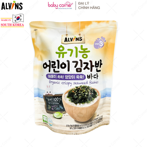  Rong Biển Rắc Cơm Hữu Cơ Vị Hải Sản ALVINS, 21G 