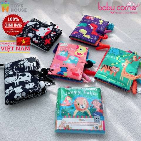  Sách Vải Giáo Dục Sớm, Phát Triển Đa Giác Quan Cho Bé Từ Sơ Sinh Toys House 
