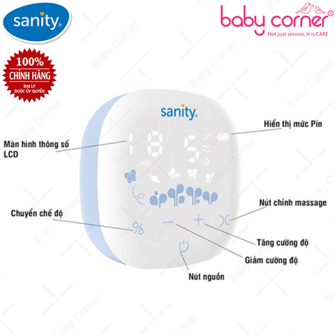  Máy Hút Sữa Điện Đôi Sanity Double Electric Breast Pump (Model S6306) 