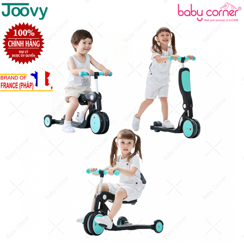  Xe 3 Bánh, Chòi Chân, Cân Bằng, Scooter 5in1 Joovy N5, Có Cần Đẩy 