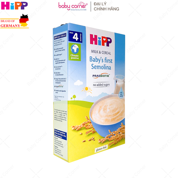  Bột Sữa Ăn Dặm Khởi Đầu HIPP's Baby First Semolina (Cho Bé Từ 4 ThángTuổi) - 250g 