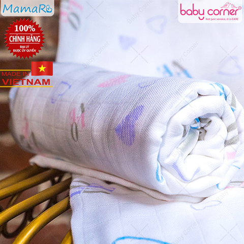  Hộp 3 Khăn Đa Năng Mamaru 120x120cm (Hoạ Tiết Ngẫu Nhiên) 