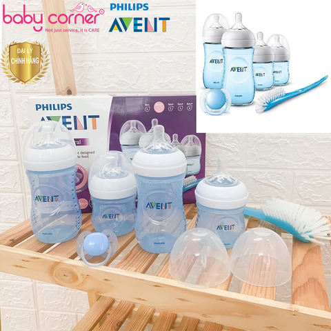  Bộ Bình Sữa, Ty Ngậm Mô Phỏng Tự Nhiên Philips Avent 